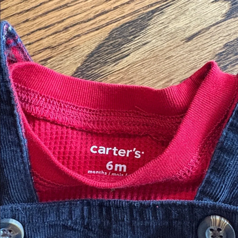 Carter's Baby 2 Piece Winter Themed Overall Set - Picture 4 of 7